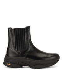 Bottines chelsea en cuir noires Wooyoungmi