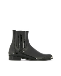 Bottines chelsea en cuir noires Wooyoungmi