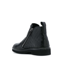 Bottines chelsea en cuir noires Giuseppe Zanotti Design