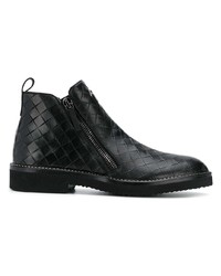 Bottines chelsea en cuir noires Giuseppe Zanotti Design