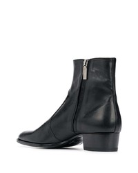 Bottines chelsea en cuir noires Saint Laurent