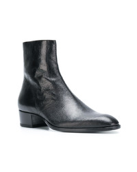 Bottines chelsea en cuir noires Saint Laurent