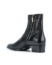 Bottines chelsea en cuir noires Saint Laurent