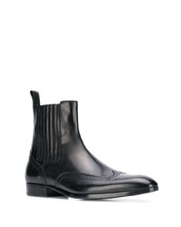 Bottines chelsea en cuir noires Saint Laurent