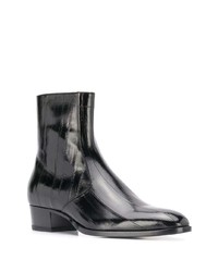 Bottines chelsea en cuir noires Saint Laurent