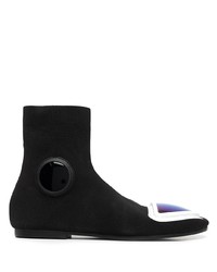 Bottines chelsea en cuir noires Xander Zhou