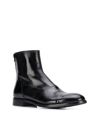 Bottines chelsea en cuir noires Alberto Fasciani