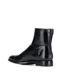 Bottines chelsea en cuir noires Alberto Fasciani