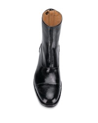 Bottines chelsea en cuir noires Alberto Fasciani