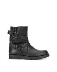 Bottines chelsea en cuir noires Yohji Yamamoto