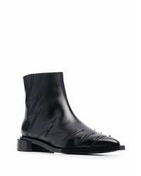 Bottines chelsea en cuir noires Toga Virilis