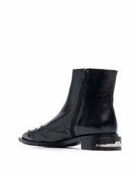 Bottines chelsea en cuir noires Toga Virilis