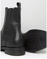 Bottines chelsea en cuir noires Zign Shoes