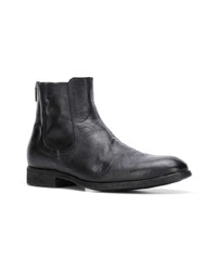 Bottines chelsea en cuir noires Pantanetti