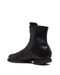 Bottines chelsea en cuir noires Guidi