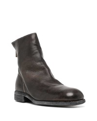 Bottines chelsea en cuir noires Guidi