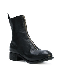 Bottines chelsea en cuir noires Guidi