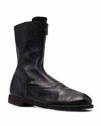 Bottines chelsea en cuir noires Guidi