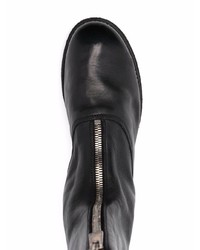 Bottines chelsea en cuir noires Guidi