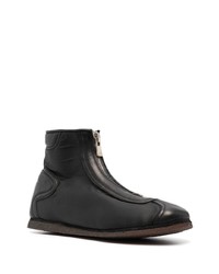 Bottines chelsea en cuir noires Guidi