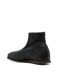 Bottines chelsea en cuir noires Guidi