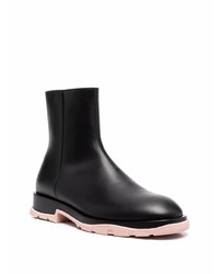 Bottines chelsea en cuir noires Alexander McQueen