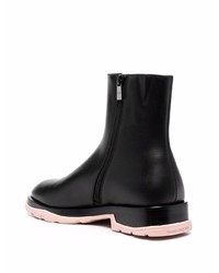 Bottines chelsea en cuir noires Alexander McQueen