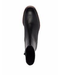 Bottines chelsea en cuir noires Alexander McQueen