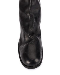 Bottines chelsea en cuir noires Guidi