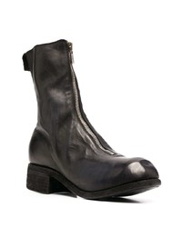 Bottines chelsea en cuir noires Guidi