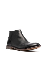 Bottines chelsea en cuir noires Moma