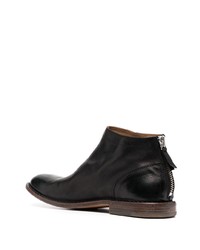 Bottines chelsea en cuir noires Moma