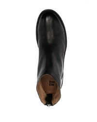 Bottines chelsea en cuir noires Moma