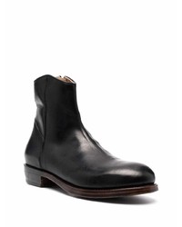 Bottines chelsea en cuir noires Ajmone