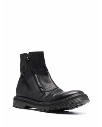 Bottines chelsea en cuir noires Premiata