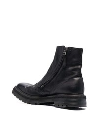 Bottines chelsea en cuir noires Premiata