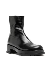 Bottines chelsea en cuir noires SAPIO