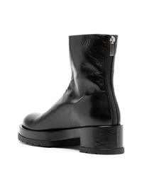 Bottines chelsea en cuir noires SAPIO