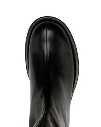 Bottines chelsea en cuir noires SAPIO