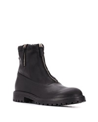 Bottines chelsea en cuir noires Giuseppe Zanotti