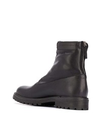 Bottines chelsea en cuir noires Giuseppe Zanotti