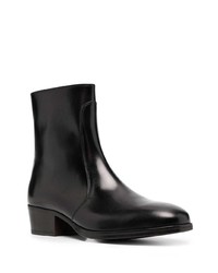 Bottines chelsea en cuir noires Lemaire