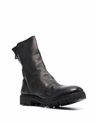 Bottines chelsea en cuir noires Guidi