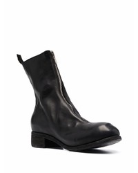 Bottines chelsea en cuir noires Guidi