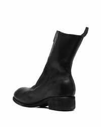 Bottines chelsea en cuir noires Guidi