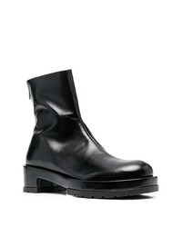 Bottines chelsea en cuir noires SAPIO