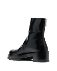 Bottines chelsea en cuir noires SAPIO