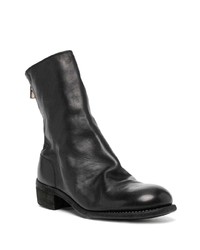 Bottines chelsea en cuir noires Guidi