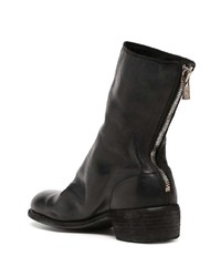 Bottines chelsea en cuir noires Guidi