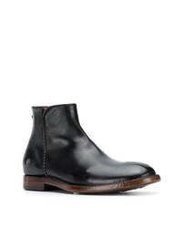 Bottines chelsea en cuir noires Silvano Sassetti